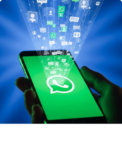 O fluxo rodando e enviando mensagens no WhatsApp